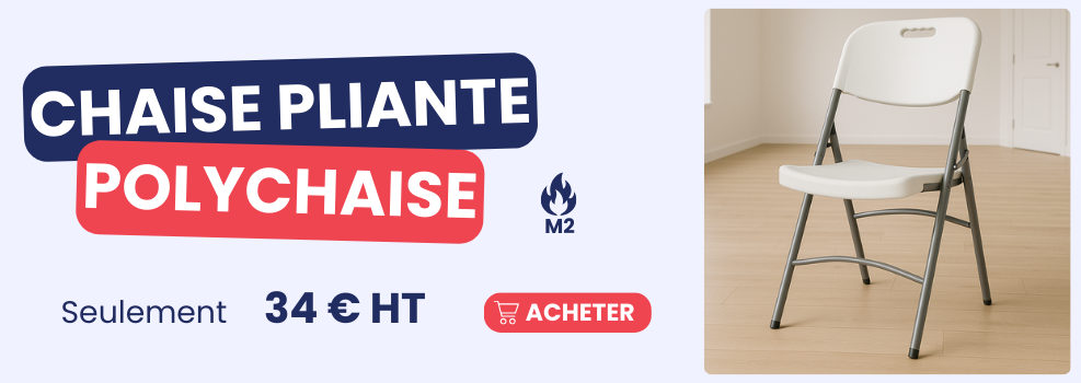 Chaise pliante en polypro M2